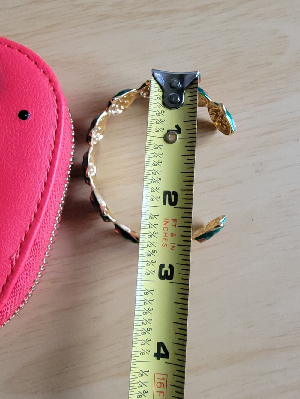 Juicy Couture Red Strawberry Coin Pouch & Strawberry Cuff Bracelet - Picture 4 of 8